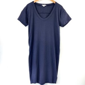 James Perse Navy Blue Short Sleeve T-Shirt Shift Dress WAY6630CU 3